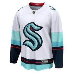 Seattle Kraken Fanatics Away Breakaway Jersey - White Jerseys
