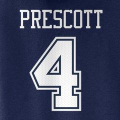 Dak Prescott Dallas Cowboys Women's Player Icon Name & Number V-Neck Pullover Hoodie - Navy outlet
