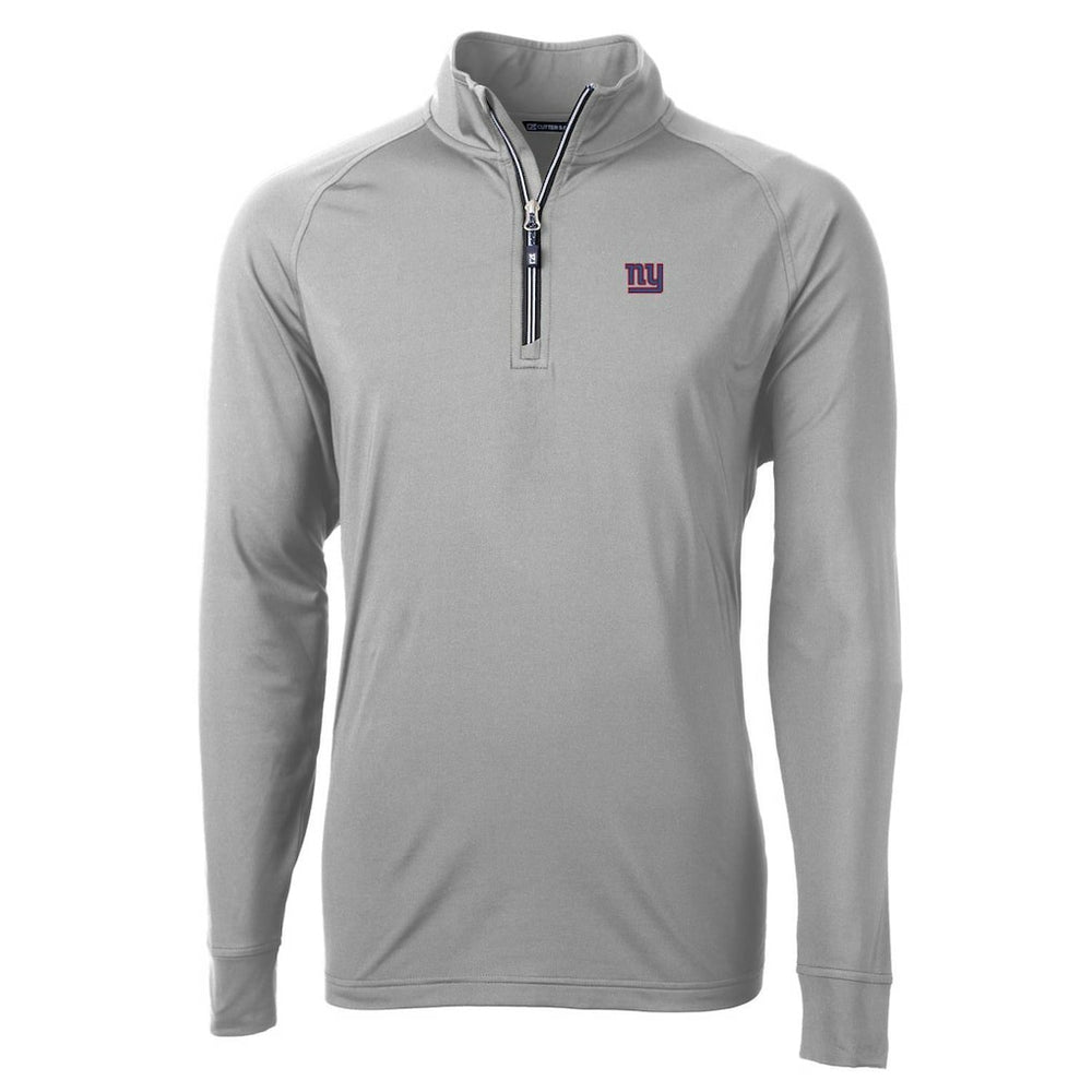 New York Giants Cutter & Buck Adapt Eco Knit Quarter-Zip Pullover Jacket - Gray online