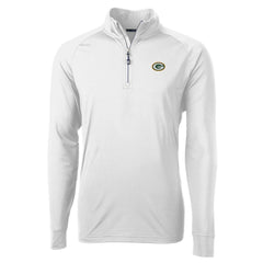 Green Bay Packers Cutter & Buck Adapt Eco Knit Quarter-Zip Pullover Jacket - White online