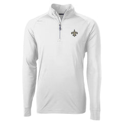 New Orleans Saints Cutter & Buck Adapt Eco Knit Quarter-Zip Pullover Jacket - White online
