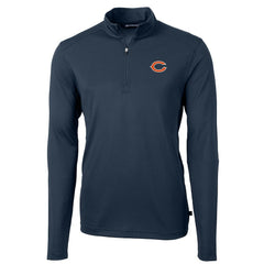 Chicago Bears Cutter & Buck Virtue Eco Pique Recycled Quarter-Zip Pullover Jacket - Navy outlet