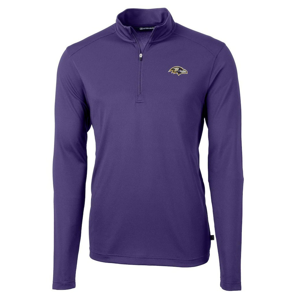 Baltimore Ravens Cutter & Buck Virtue Eco Pique Recycled Quarter-Zip Pullover Jacket - Purple outlet