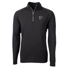 Atlanta Falcons Cutter & Buck Big & Tall Adapt Eco Knit Quarter-Zip Pullover Jacket - Black outlet