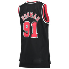 Dennis Rodman Chicago Bulls Women's Hardwood Classics Swingman Jersey sale - Black outlet