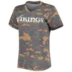 Justin Jefferson Minnesota Vikings Women's Name & Number Tri-Blend V-Neck T-Shirt - Camo online