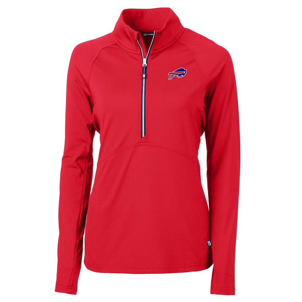 Buffalo Bills Cutter & Buck Women's Adapt Eco Knit Half-Zip Pullover Jacket - Red sale