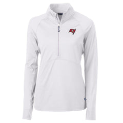 Tampa Bay Buccaneers Cutter & Buck Women's Adapt Eco Knit Half-Zip Pullover Jacket - White sale