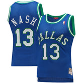 Steve Nash Dallas Mavericks Women's 1998/99 Hardwood Classics Swingman Jersey sale - Blue online