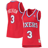 Allen Iverson Philadelphia 76ers Women's 2002/03 Hardwood Classics Swingman Jersey - Red outlet