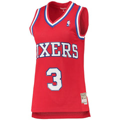 Allen Iverson Philadelphia 76ers Women's 2002/03 Hardwood Classics Swingman Jersey - Red outlet