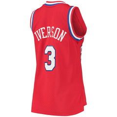 Allen Iverson Philadelphia 76ers Women's 2002/03 Hardwood Classics Swingman Jersey - Red outlet
