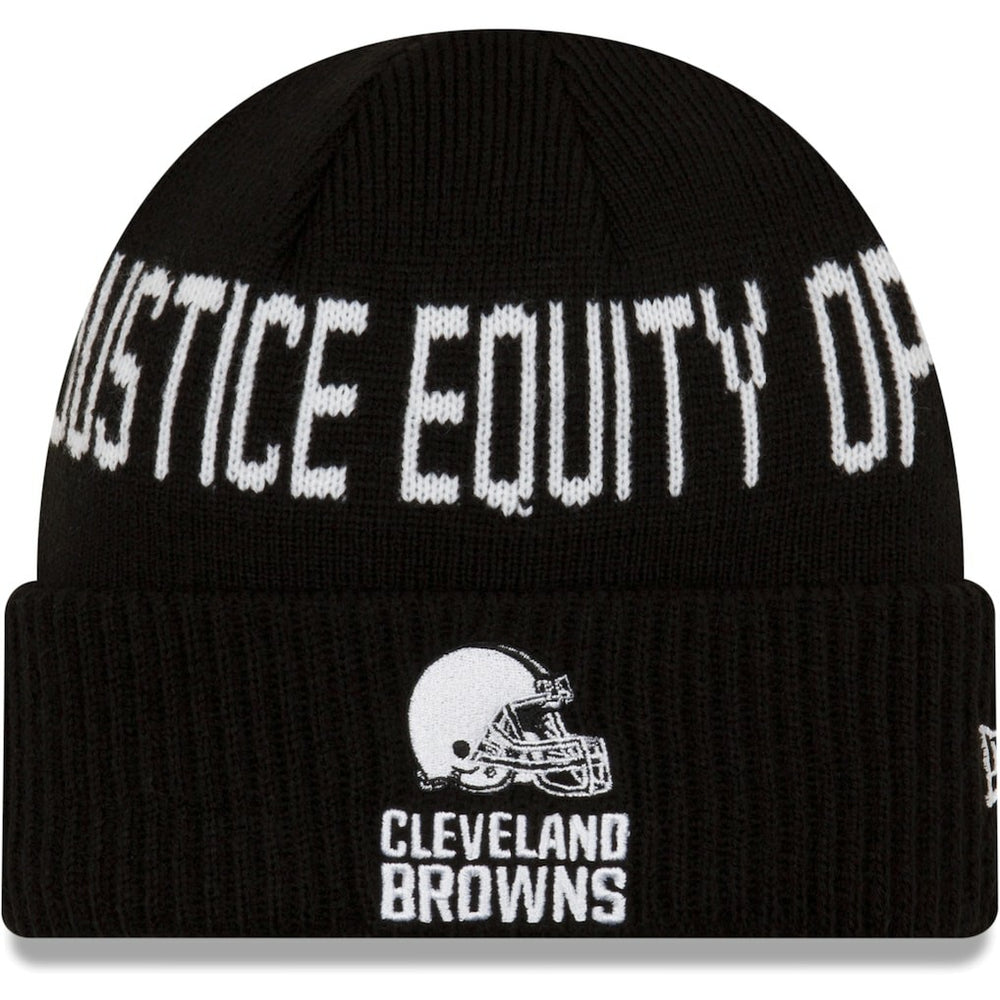 Cleveland Browns New Era Team Social Justice Cuffed Knit Hat - Black discount