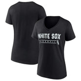 Chicago White Sox Women's One & Only V-Neck T-Shirt Black