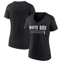 Chicago White Sox Women's One & Only V-Neck T-Shirt Black