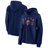 Minnesota Twins Women's Perfect Play Raglan Pullover Hoodie Navy