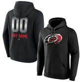 Carolina Hurricanes Personalized Midnight Mascot Logo Pullover Hoodie - Black Hoodies
