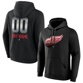 Detroit Red Wings Personalized Midnight Mascot Logo Pullover Hoodie - Black Hoodies
