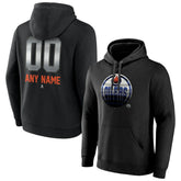Edmonton Oilers Personalized Midnight Mascot Logo Pullover Hoodie - Black Hoodies