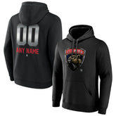 Florida Panthers Personalized Midnight Mascot Logo Pullover Hoodie - Black Hoodies