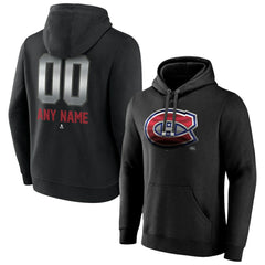 Montreal Canadiens Personalized Midnight Mascot Logo Pullover Hoodie - Black Hoodies