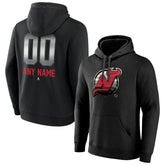 New Jersey Devils Personalized Midnight Mascot Logo Pullover Hoodie - Black Jerseys