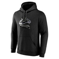 Vancouver Canucks Personalized Midnight Mascot Logo Pullover Hoodie - Black Hoodies