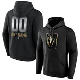 Vegas Golden Knights Personalized Midnight Mascot Logo Pullover Hoodie - Black Hoodies
