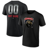 Florida Panthers Personalized Midnight Mascot Logo T-Shirt - Black T-shirts