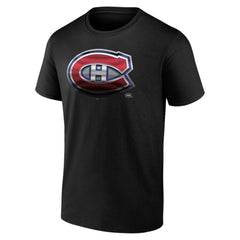 Montreal Canadiens Personalized Midnight Mascot Logo T-Shirt - Black T-shirts
