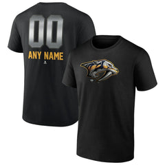 Nashville Predators Personalized Midnight Mascot Logo T-Shirt - Black T-shirts