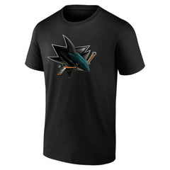 San Jose Sharks Personalized Midnight Mascot Logo T-Shirt - Black T-shirts