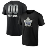 Toronto Maple Leafs Personalized Midnight Mascot Logo T-Shirt - Black T-shirts