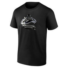 Vancouver Canucks Personalized Midnight Mascot Logo T-Shirt - Black T-shirts