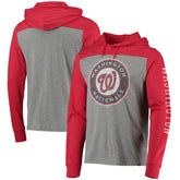 Washington Nationals Franklin Wooster Pullover Hoodie Heathered Gray/Red
