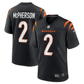 Evan McPherson Cincinnati Bengals Game Jersey - Black on sale