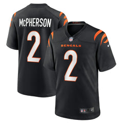 Evan McPherson Cincinnati Bengals Game Jersey - Black on sale