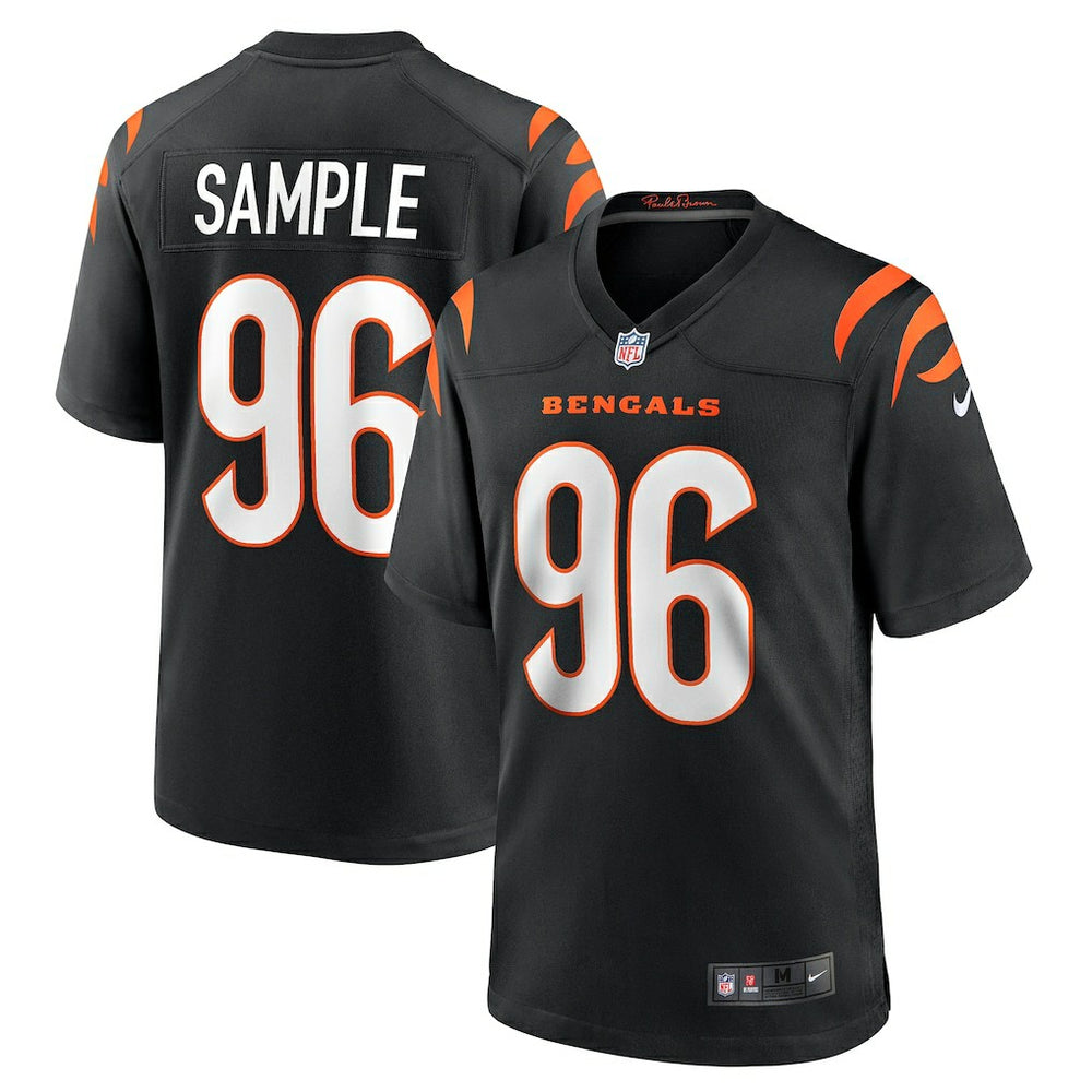 Cam Sample Cincinnati Bengals Game Jersey - Black for sale