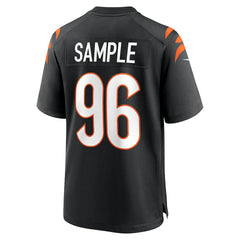 Cam Sample Cincinnati Bengals Game Jersey - Black for sale