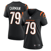 Jackson Carman Cincinnati Bengals Women's Game Jersey - Black discount