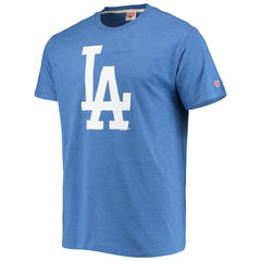 Los Angeles Dodgers Homage Hand-Drawn Logo Tri-Blend T-Shirt Royal