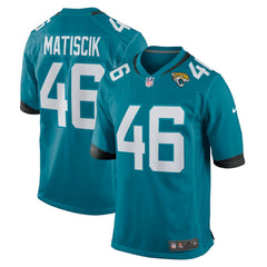 Ross Matiscik Jacksonville Jaguars Game Jersey - Teal outlet