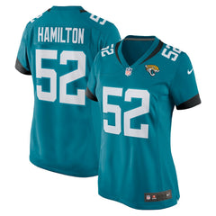 DaVon Hamilton Jacksonville Jaguars Women's Game Jersey - Teal discount
