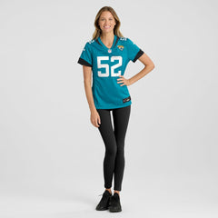 DaVon Hamilton Jacksonville Jaguars Women's Game Jersey - Teal discount