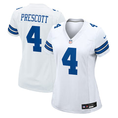 Dak Prescott Dallas Cowboys Women's Team Game Jersey - White on sale