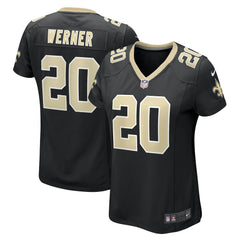 Pete Werner New Orleans Saints Women's Game Jersey - Black for sale