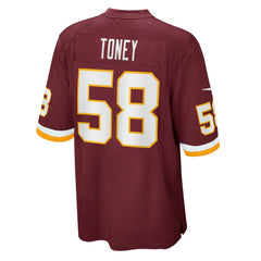 Shaka Toney Washington Football Team Game Jersey - Burgundy cheap