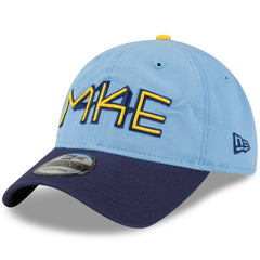 Milwaukee Brewers 2022 City Connect 9TWENTY Adjustable Hat Powder Blue