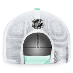 Seattle Kraken Fanatics 2022 NHL Draft Authentic Pro On Stage Trucker Adjustable Hat - Navy/White Hats