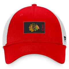 Chicago Blackhawks Fanatics Authentic Pro Rink Trucker Snapback Hat - Red Hats
